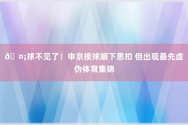 🤡球不见了！申京接球顺下思扣 但出现最先虚伪体育集锦