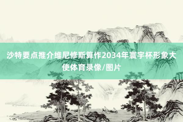 沙特要点推介维尼修斯算作2034年寰宇杯形象大使体育录像/图片