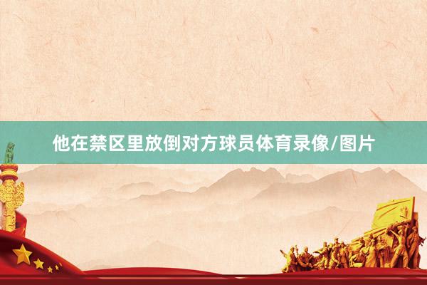他在禁区里放倒对方球员体育录像/图片