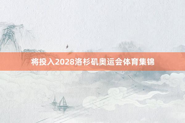 将投入2028洛杉矶奥运会体育集锦