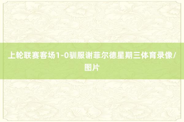 上轮联赛客场1-0驯服谢菲尔德星期三体育录像/图片