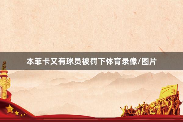 本菲卡又有球员被罚下体育录像/图片