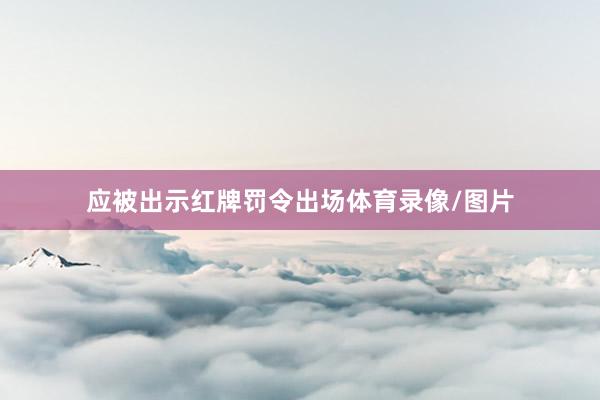 应被出示红牌罚令出场体育录像/图片