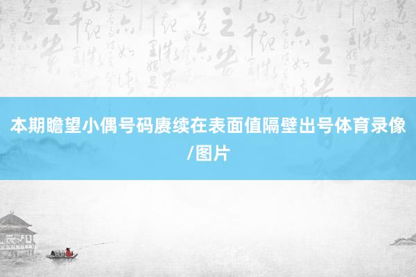 本期瞻望小偶号码赓续在表面值隔壁出号体育录像/图片