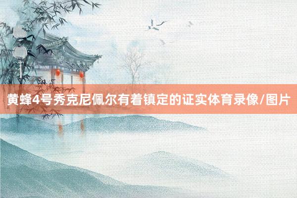 黄蜂4号秀克尼佩尔有着镇定的证实体育录像/图片
